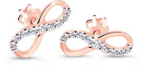 Cutie Diamonds Eleganti orecchini in oro rosa con diamanti a forma dell’infinito DZ60149-30-00-X-4