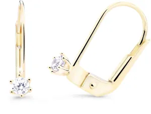 Cutie Diamonds Minimalisti orecchini in oro giallo con diamanti DZ8020-55-00-X-1