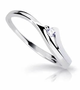 Cutie Diamonds Splendido anello in oro bianco con diamante DZ6818-1718-00-X-2 52 mm