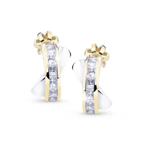 Cutie Jewellery Intramontabili orecchini a cerchio in oro bianco Z5023-30-10-X-1