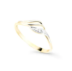 Cutie Jewellery Splendido anello in oro con zirconi Z8023–10-X-1 52 mm
