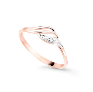 Cutie Jewellery Splendido anello in oro rosa con zirconi Z8023-10-X-4 49 mm