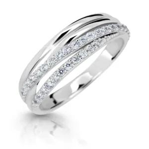 Cutie Jewellery Splendido anello scintillante in oro bianco Z6716-3352-10-X-2 50 mm