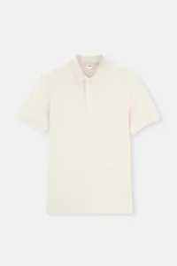 Dagi Ecru Foam Jacquard Polo Neck T-Shirt