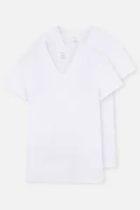 Dagi White D5030 Compact V-neck T-shirt 2-pack