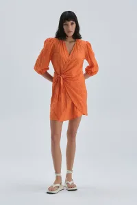 Dagi Dress - Orange - Wrapover #1890557