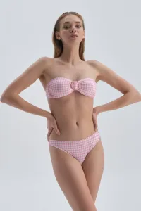 Dagi White Pink Strapless Bikini Top #1801977