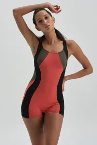 Dagi Sports Swimsuit - Black - Color block