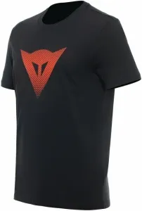 Dainese T-Shirt Logo Black/Fluo Red S Maglietta