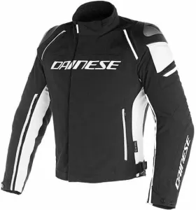 Dainese Racing 3 D-Dry Black/White 44 Giacca in tessuto