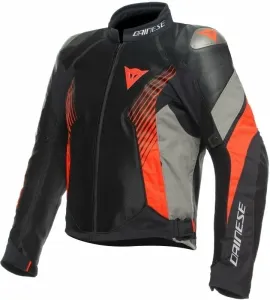 Dainese Super Rider 2 Absoluteshell™ Jacket Black/Dark Full Gray/Fluo Red 60 Giacca in tessuto