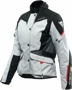 Dainese Tempest 3 D-Dry® Lady Glacier Gray/Black/Lava Red 40 Giacca in tessuto