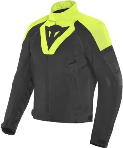 Dainese Levante Air Black/Fluo Yellow 46 Giacca in tessuto