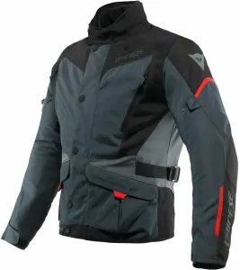 Dainese Tempest 3 D-Dry Ebony/Black/Lava Red 44 Giacca in tessuto