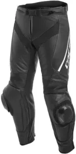 Dainese Delta 3 Black/Black/White 52 Pantaloni in pelle