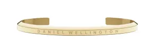 Daniel Wellington Bracciale rigido di moda placcato in oro Classic DW0040000 L: 18,5 cm