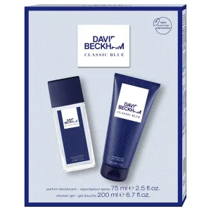 David Beckham Classic Blue - deodorante con atomizzatore 75 ml + gel doccia 200 ml