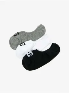 Set of three pairs of socks in black, white and grey DC - Men