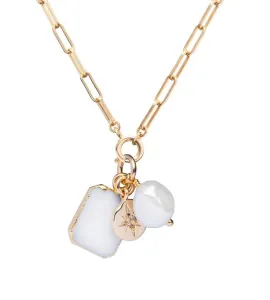 Decadorn Bellissima collana placcata oro con vera perla Chunky