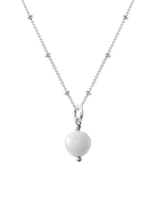 Decadorn Tenero ciondolo con perla vera + catena d'argento in omaggio 45 cm