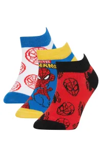 DEFACTO Boy Marvel Spiderman Licensed 3 Pack Cotton Booties Socks