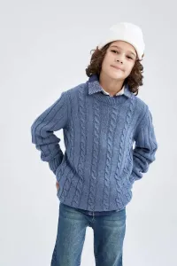 DEFACTO Boy Regular Fit Crew Neck Knitwear Sweater #2488549