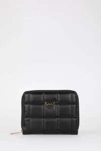 DEFACTO Women's Sewing Pattern Faux Leather Wallet