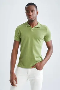 DEFACTO Slim Fit Polo Neck Basic Knitwear Short Sleeved T-Shirt #2115226
