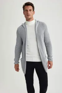 DEFACTO Standard Fit Hooded Knitwear Cardigan #2692910
