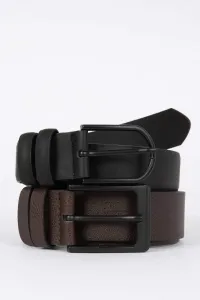 DEFACTO Artificial Leather Sport and Classic 2-Pack Belt #2095459