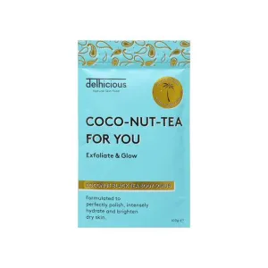 Delhicious Peeling corpo Coco-Nut-Tea For You (Coconut Black Tea Body Scrub) 100 g