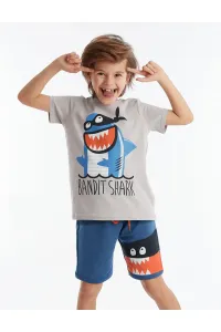 Denokids Bandit Shark Boys Shorts Set