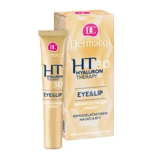 Dermacol Hyaluron Therapy 3D Eye & Lip Cream siero rigenerante ripristinando la densità della pelle intorno agli occhi e alle labbra 15 ml
