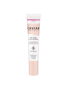 Dermacol Caviar Energy Anti-Aging Eye & Lip Cream crema lifting rassodante ripristinando la densità della pelle intorno agli occhi e alle labbra 15 ml