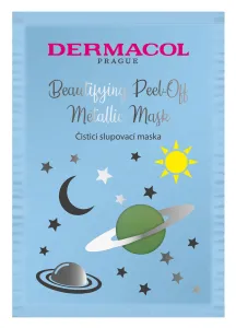 Dermacol Maschera detergente esfoliante (Beautifying Brightening Peel-Off Metallic Mask) 15 ml