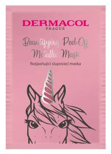 Dermacol Maschera esfoliante illuminante (Beautifying Brightening Peel-Off Metallic Mask) 15 ml
