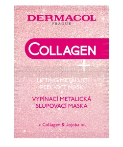 Dermacol Maschera peeling con collagene Collagen Plus (Lifting Metallic Peel-Off Mask) 2 x 7,5 ml
