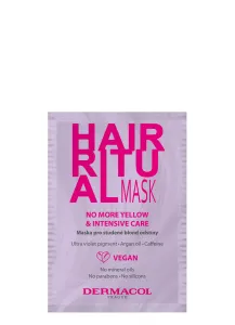 Dermacol Maschera rigenerante per tonalità bionde fredde Hair Ritual (No More Yellow & Intensive Care) 15 ml
