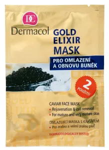 Dermacol Maschera ringiovanente con caviale (Gold Elixir Caviar Face Mask) 2 x 8 g