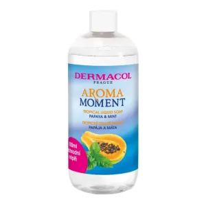 Dermacol Ricarica per il sapone liquido per le mani Papaya e menta Aroma Moment (Tropical Liquid Soap) 500 ml