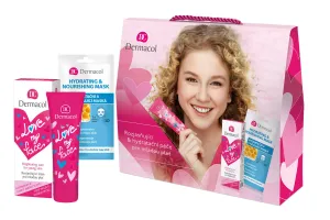 Dermacol Set regalo per donna Love My Face + Maschera in tessuto idratante e nutriente