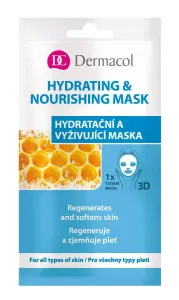 Dermacol Maschera idratante e nutriente in tessuto per tutti i tipi di pelle 3D(Regenerates Softens Skin) 1 pz