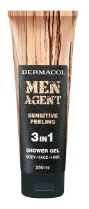 Dermacol Men Agent Sensitive Feeling 3in1 Shower Gel gel doccia per uomini 250 ml
