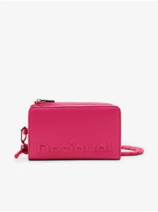 Dark pink women's wallet with strap Desigual Emma 2.0 - Ladies