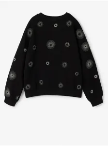 Black Girly Patterned Sweatshirt Desigual Ivy - Girls #2485353