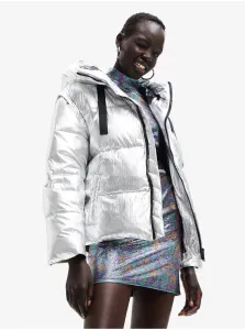 Women's winter jacket in silver Desigual - Women