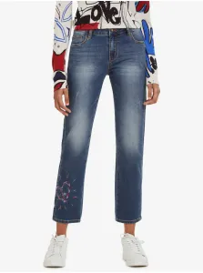 Blue Women Straight fit Jeans Desigual Sanford - Women