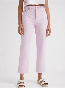 Light Pink Women Shortened Bootcut Jeans Desigual Lena - Women