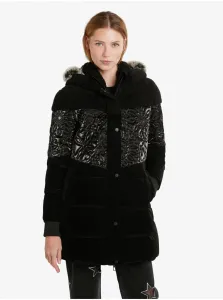 Black Women's Quilted Winter Coat Desigual - Women #2220448