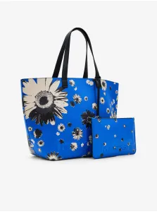 Blue Ladies Floral Shopper Desigual Daisy Pop Namibia Reversible - Women